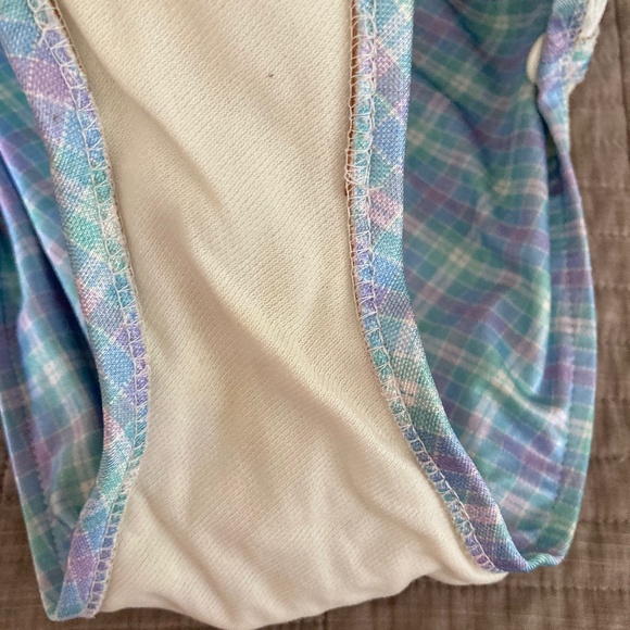 Bathing Suit w Two Button Accent Mid 1980's - Picture 9 of 13